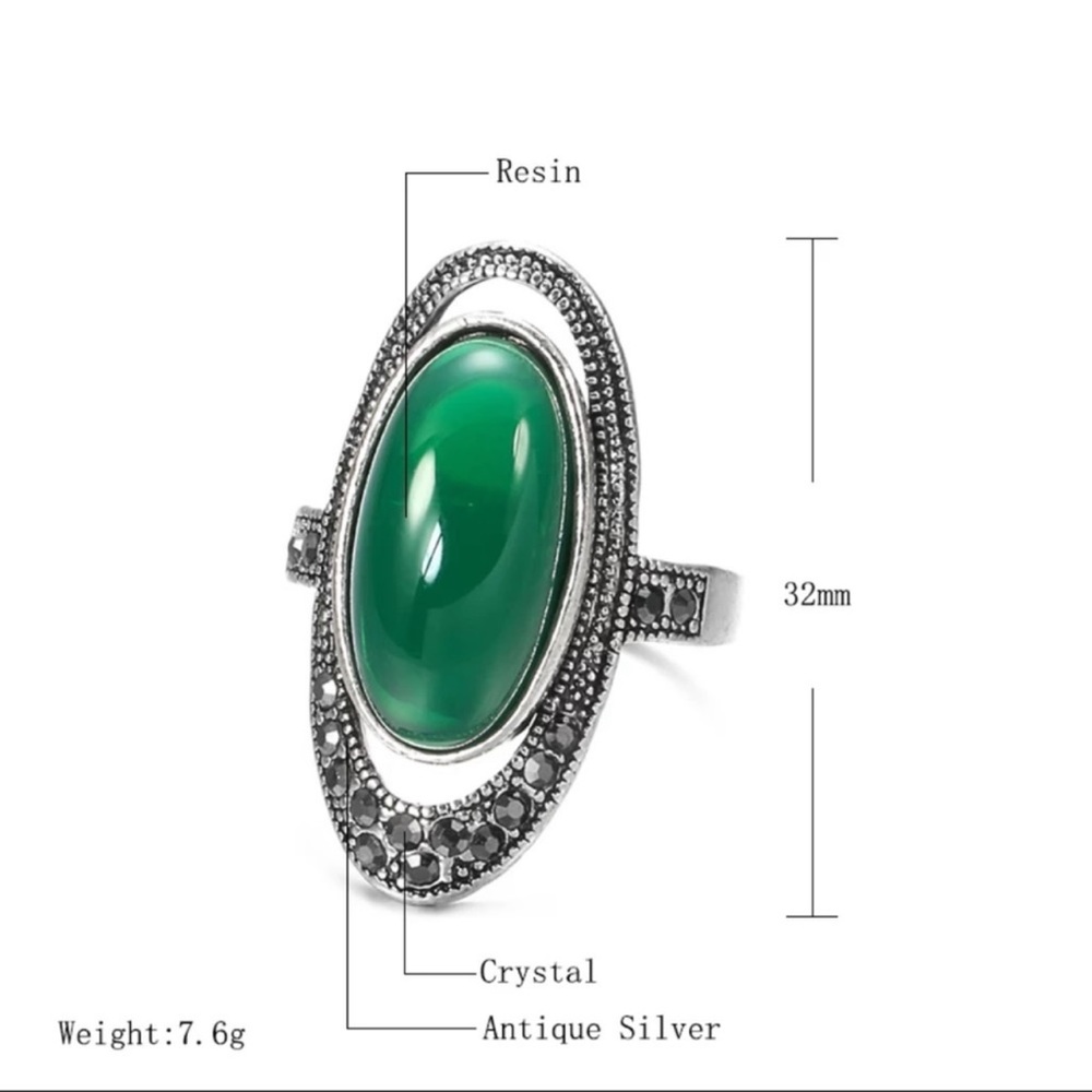 VINTAGE OPAL WOMEN'S RING - Picture 3 of 6